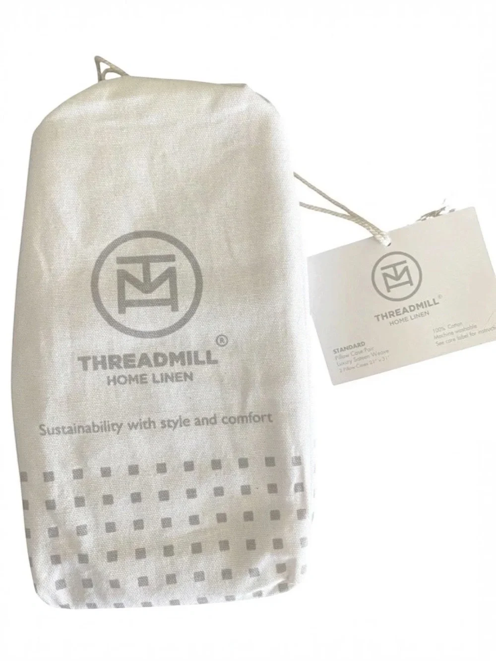 Threadmill 500 Thread 100% Cotton Sateen Weave Pillowcase 2 Standard/Queen Lilac
